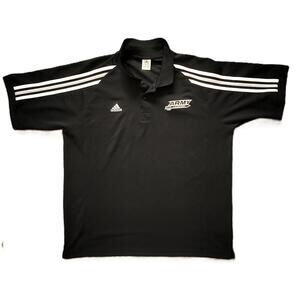 Adidas Men’s XL Black Army Lacrosse Golf Polo Shirt Climalite 3 Stripes